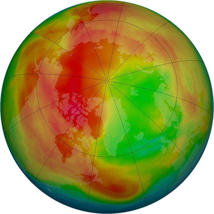 Arctic ozone map for 07 February 1979